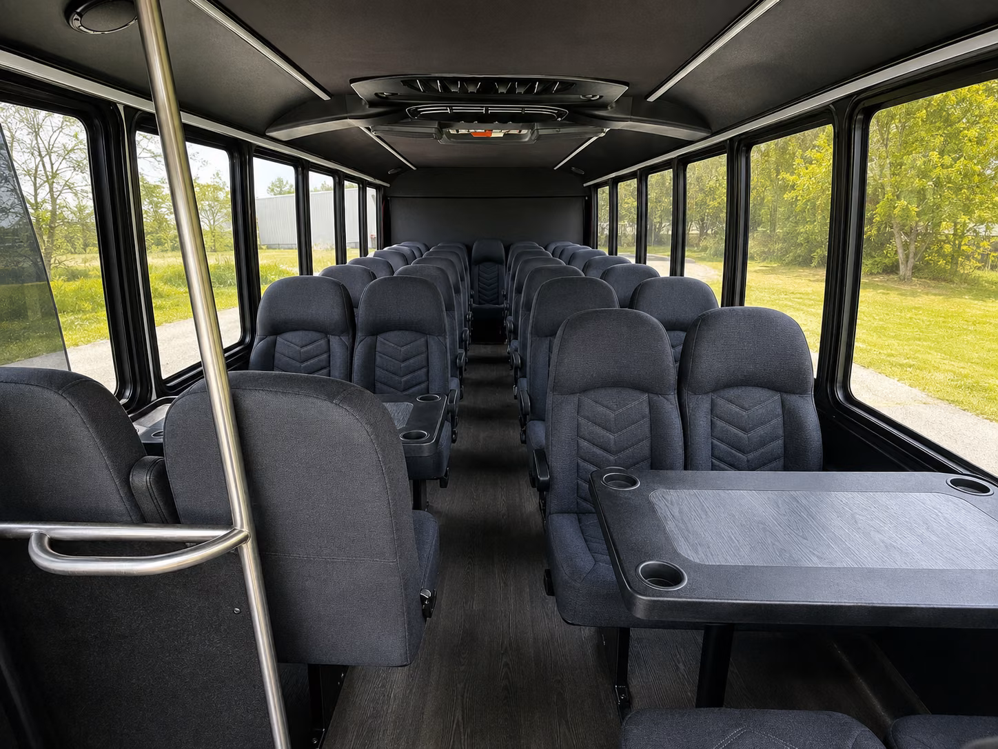 norman 15 passenger minibus inside