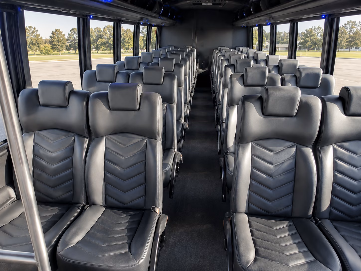 norman 15 passenger minibus interior