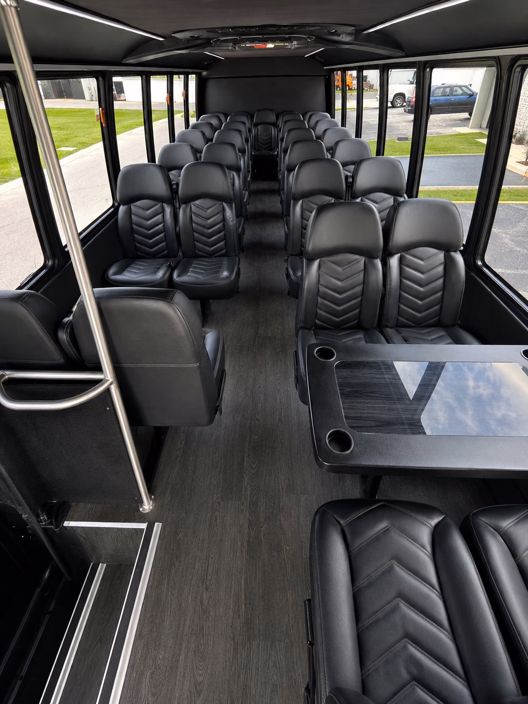 norman 18 passenger minibus interior