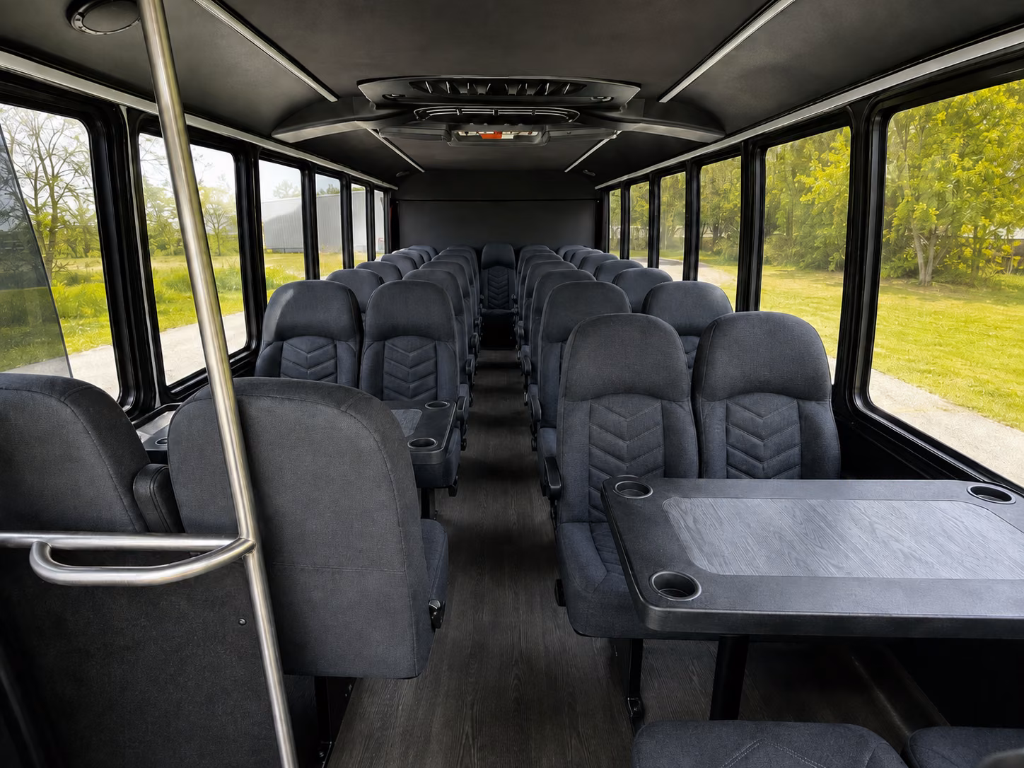norman 20 passenger minibus inside