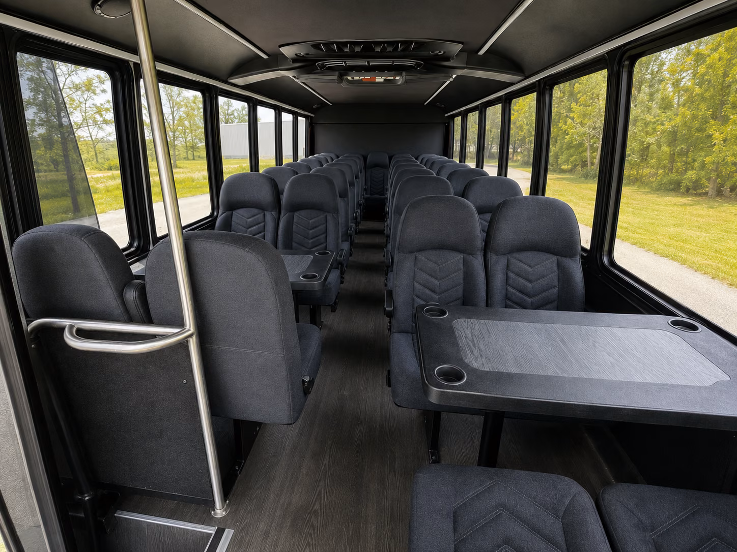 norman 20 passenger minibus interior
