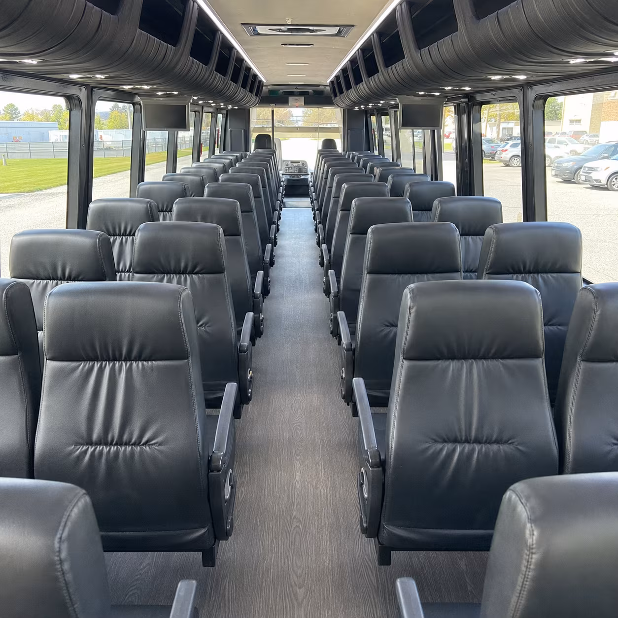 norman 25 passenger minibus inside