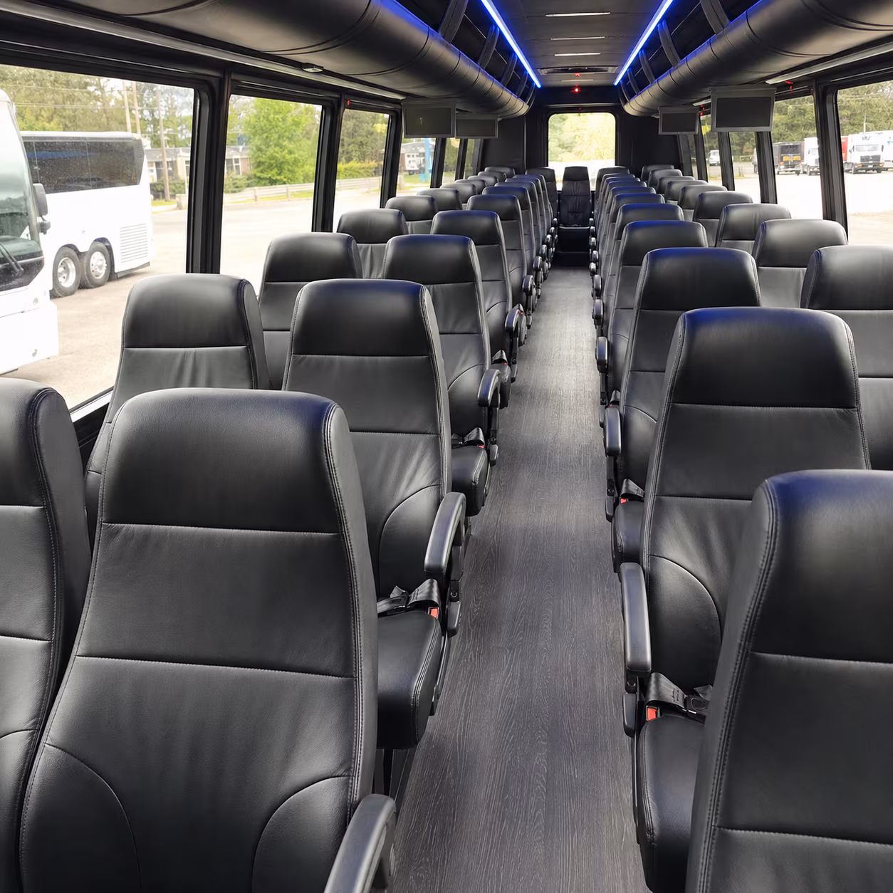norman 28 passenger minibus inside