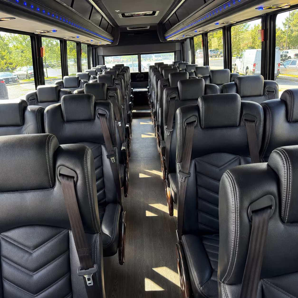 norman 35 passenger minibus inside