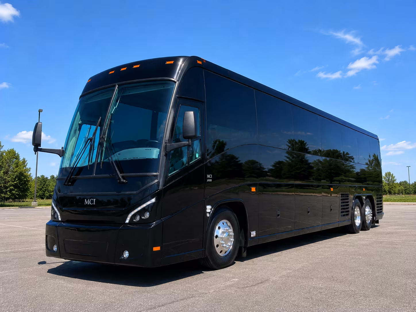 norman 56 passenger charter bus