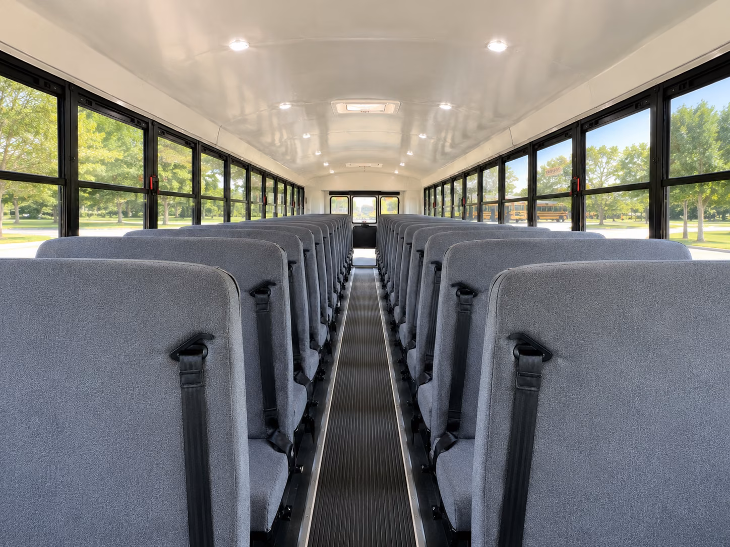norman school bus inside