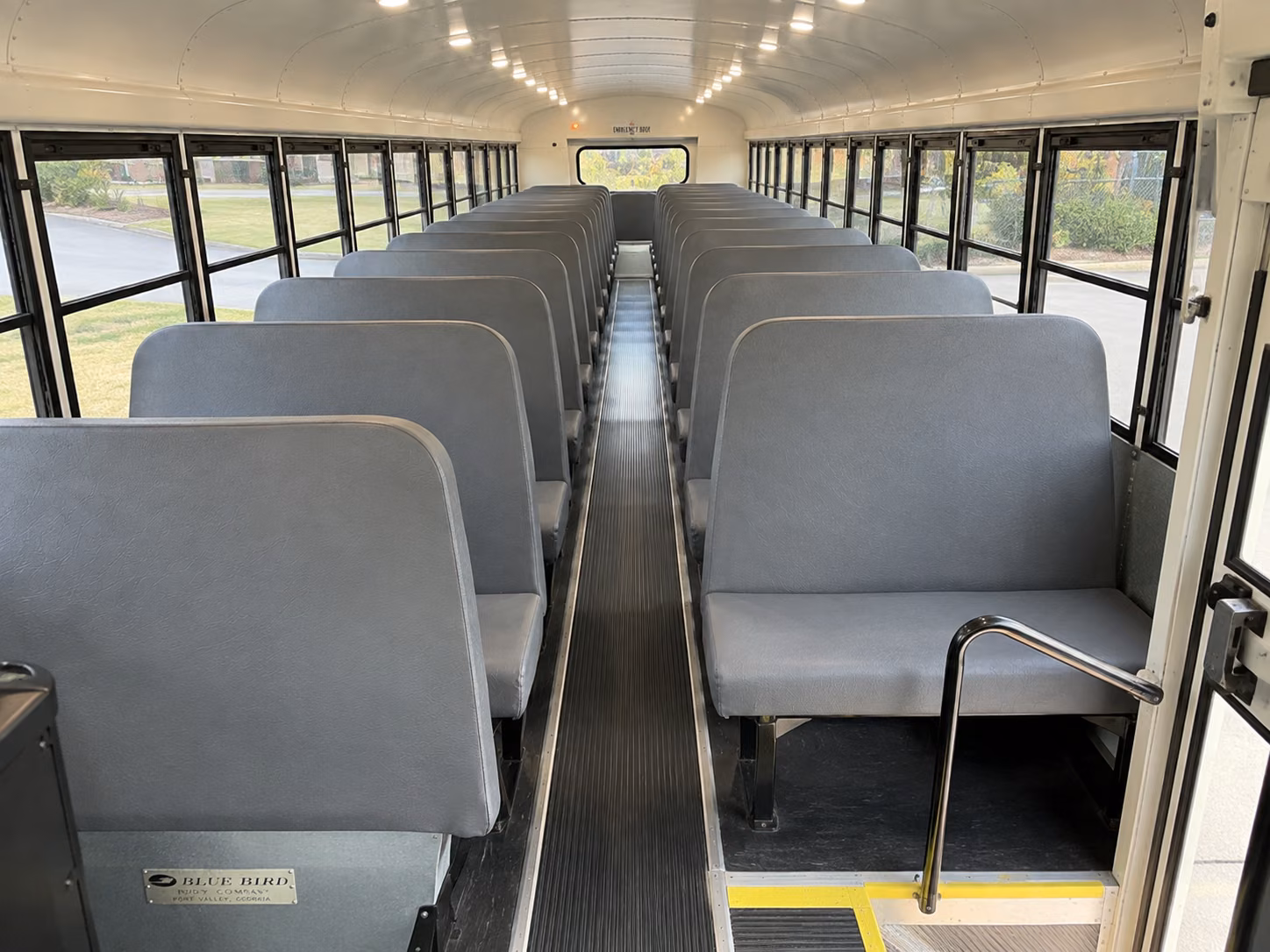 norman school bus interior