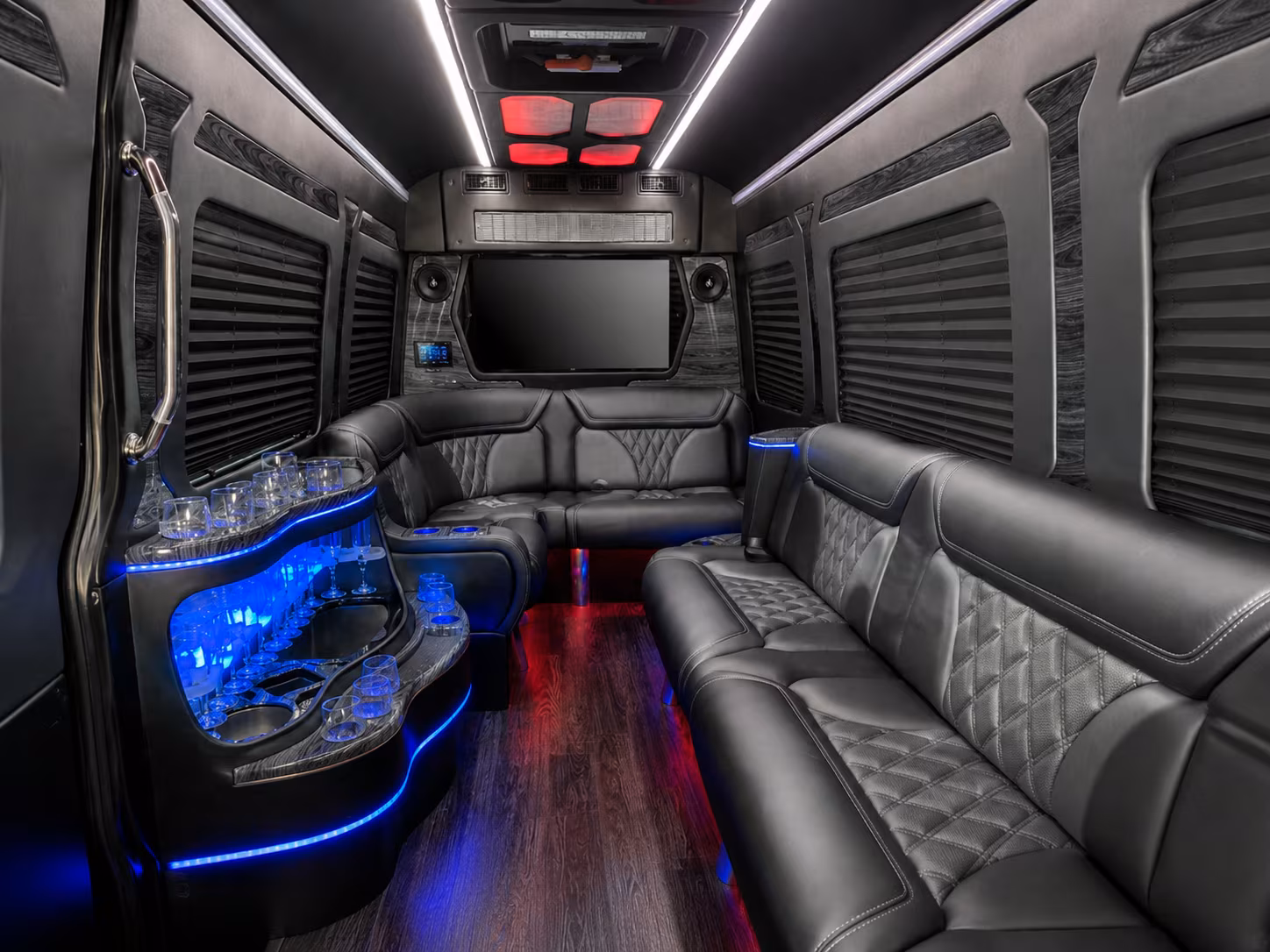 norman sprinter limousine inside